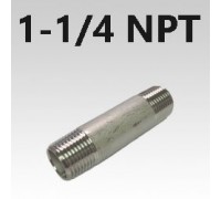 1-1/4 NPT Type 316 Stainless Pipe Nipples